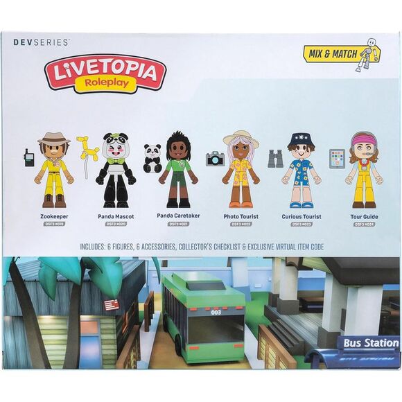DevSeries Livetopia Roleplay Day at the Zoo Pack Playset with 6 Action Figures - Picture 10 of 10